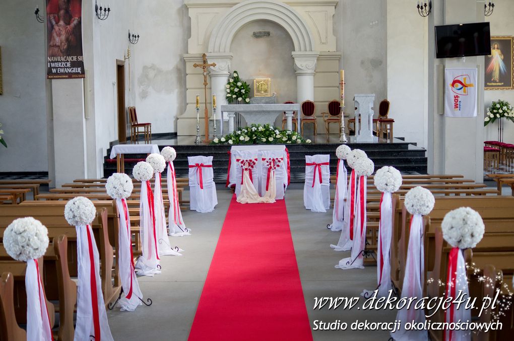 Dekoracja kosciola w Lancucie