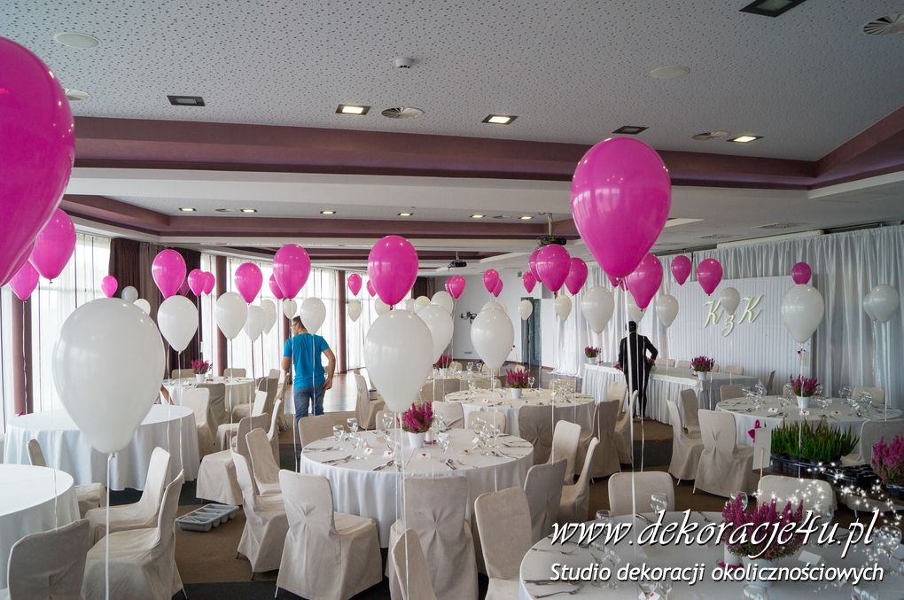 Dekoracja sali Blue Diamond Nowa Wies